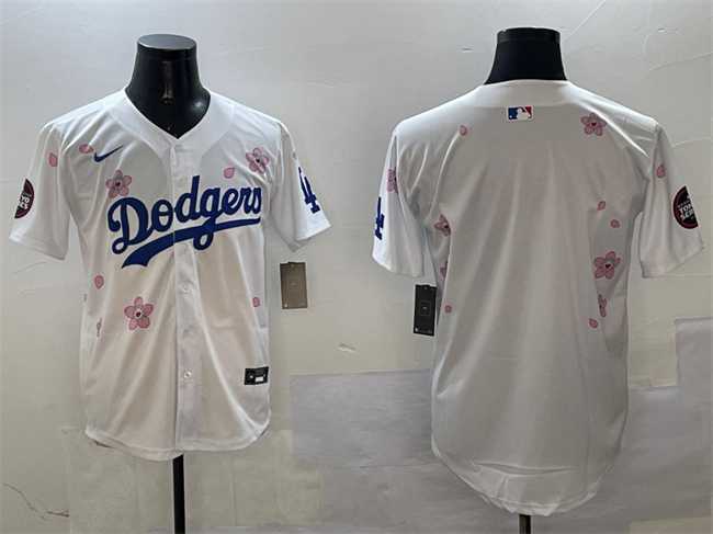 Men%27s Los Angeles Dodgers Blank White 2025 Tokyo Series Limited Stitched Jersey->los angeles dodgers->MLB Jersey